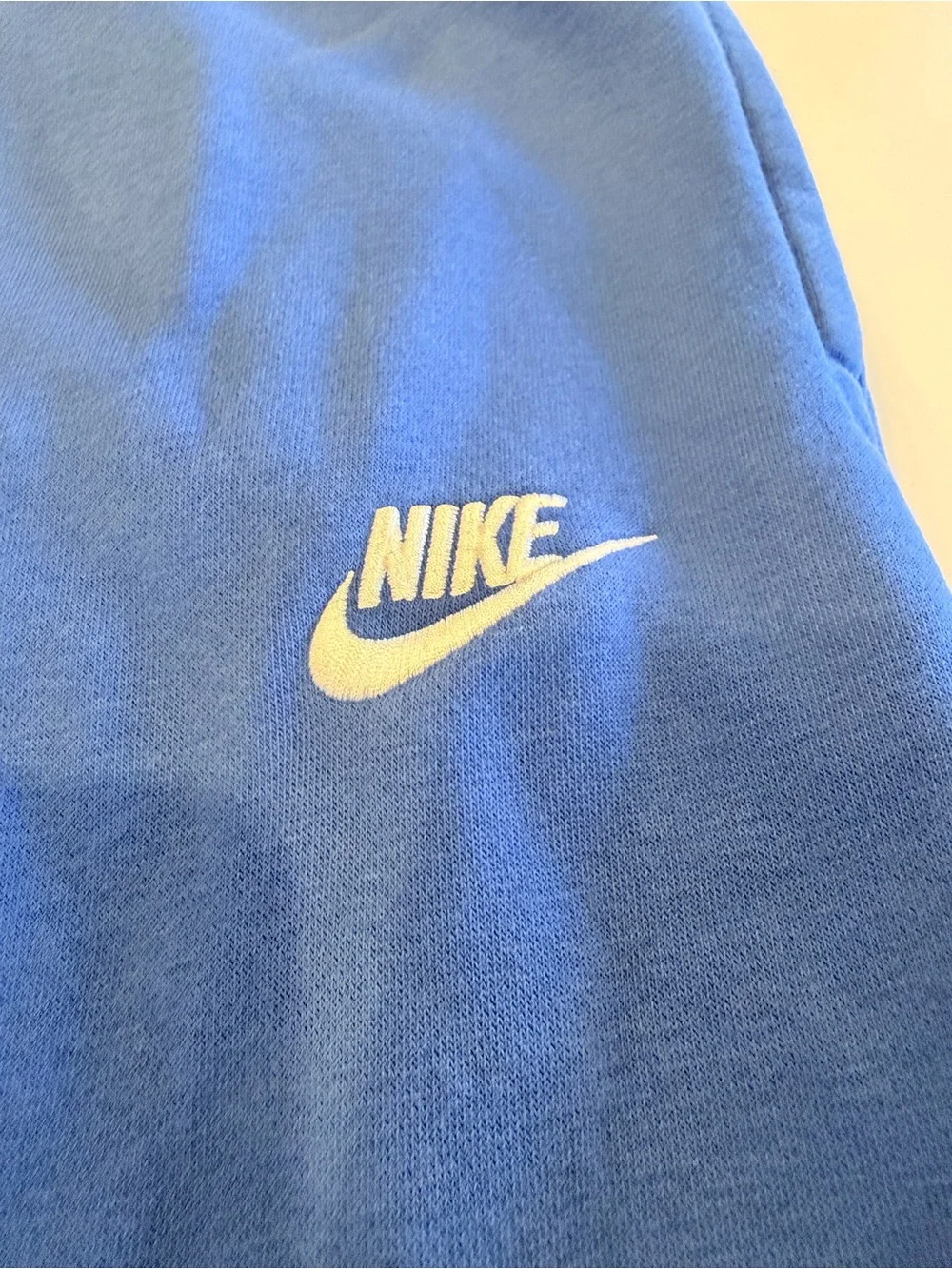 Nike Royal Blue Sweatpants with white Logo
